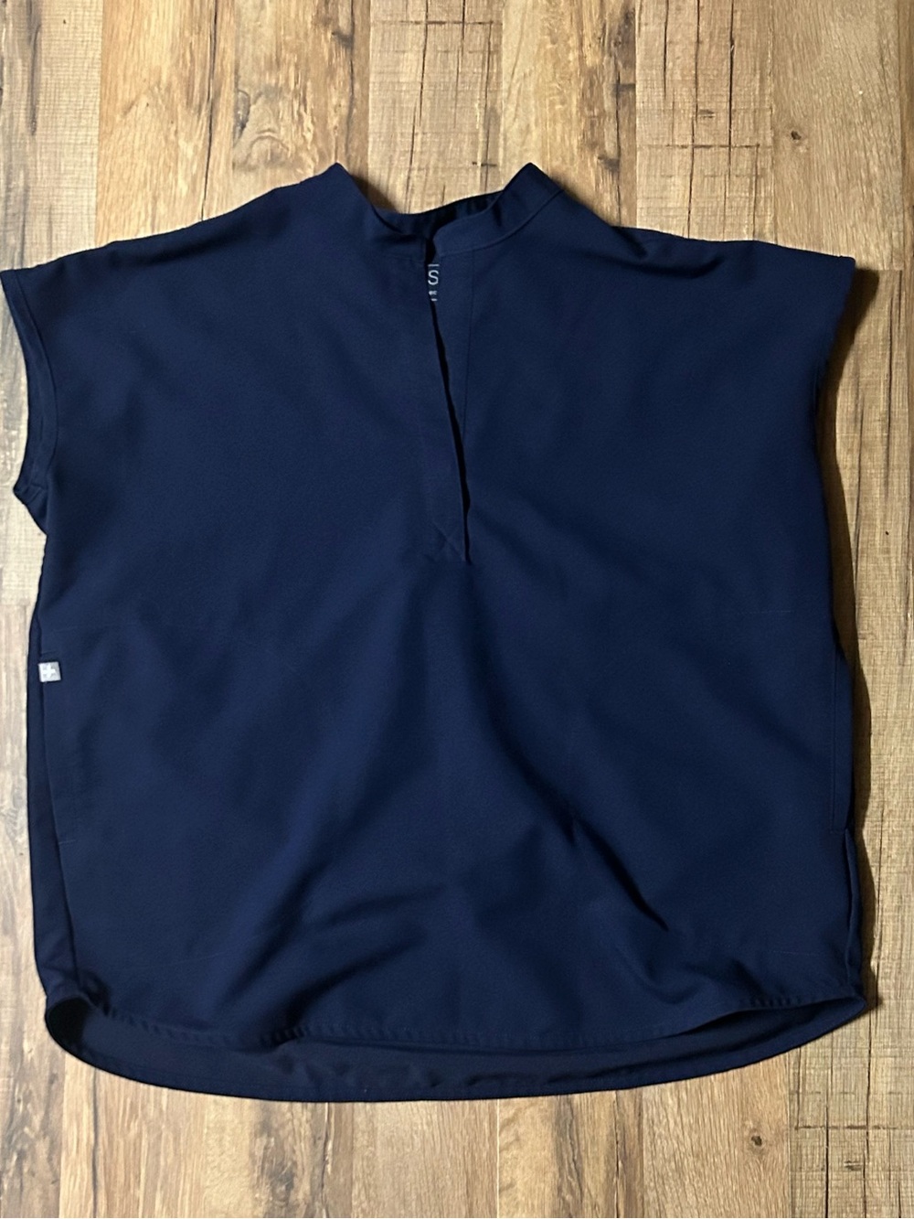 FIGS Rafaela Oversized Scrub Top Navy Blue Women's Size Small